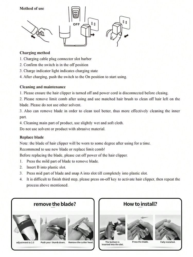 1 Peça Aparador de cabelo recarregável com bateria 1200mAh, indicador de bateria, adequado para todos os tipos de cabelo, portátil, para corte de cabelo adulto e infantil, dourado 1082
