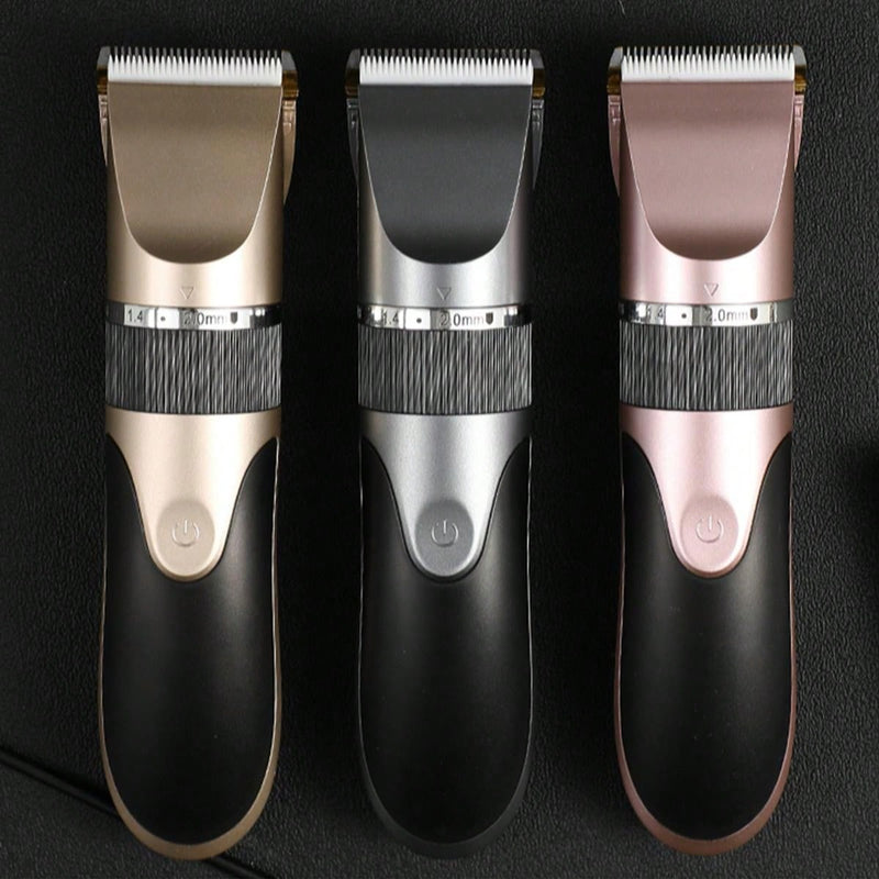 1 Peça Aparador de cabelo recarregável com bateria 1200mAh, indicador de bateria, adequado para todos os tipos de cabelo, portátil, para corte de cabelo adulto e infantil, dourado 1082