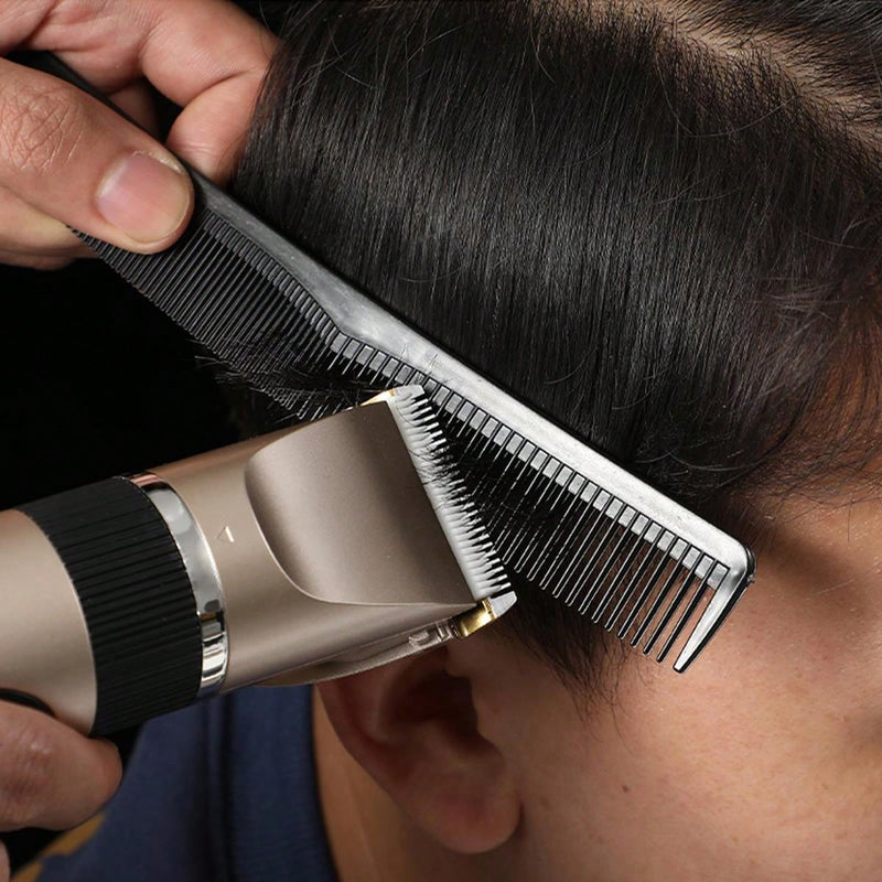 1 Peça Aparador de cabelo recarregável com bateria 1200mAh, indicador de bateria, adequado para todos os tipos de cabelo, portátil, para corte de cabelo adulto e infantil, dourado 1082