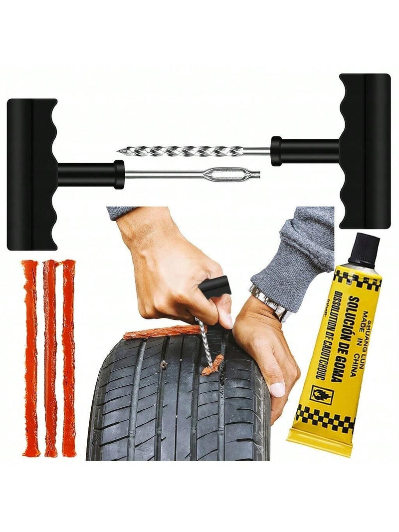 Kit Reparo De Pneu Sem Câmara Conserto De Furo Kit Completo