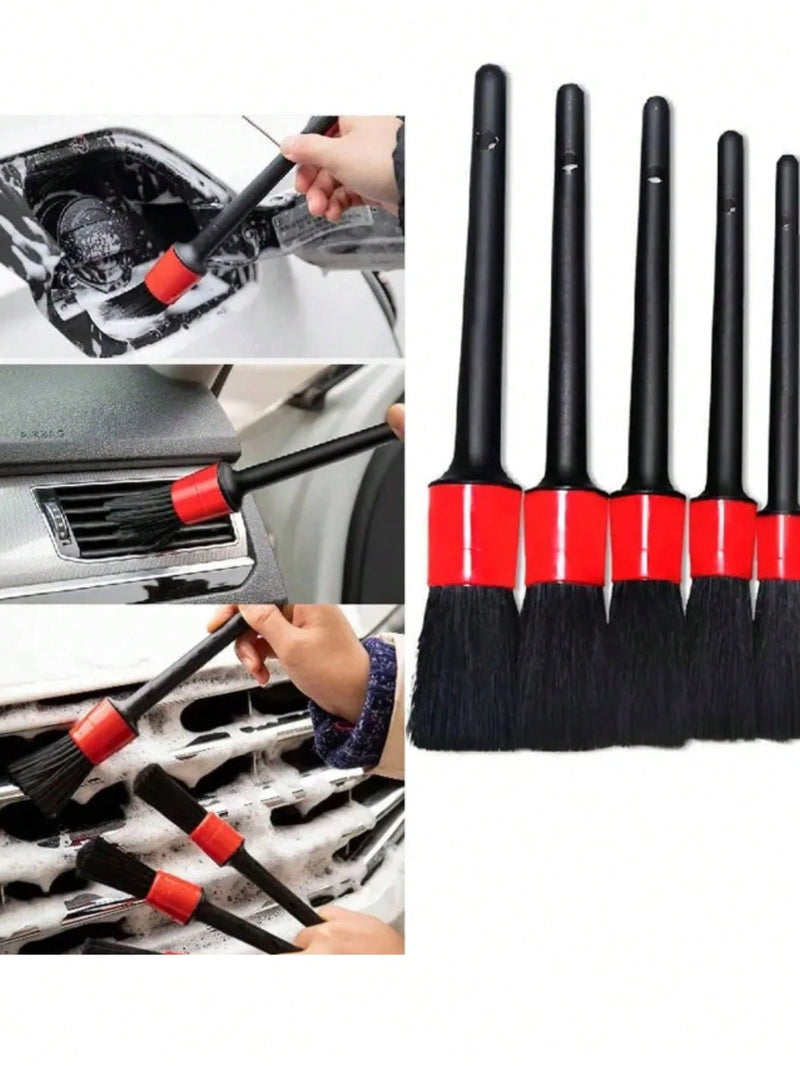 Kit Pincel De Higienização Automotiva 5 Tamanhos Carro