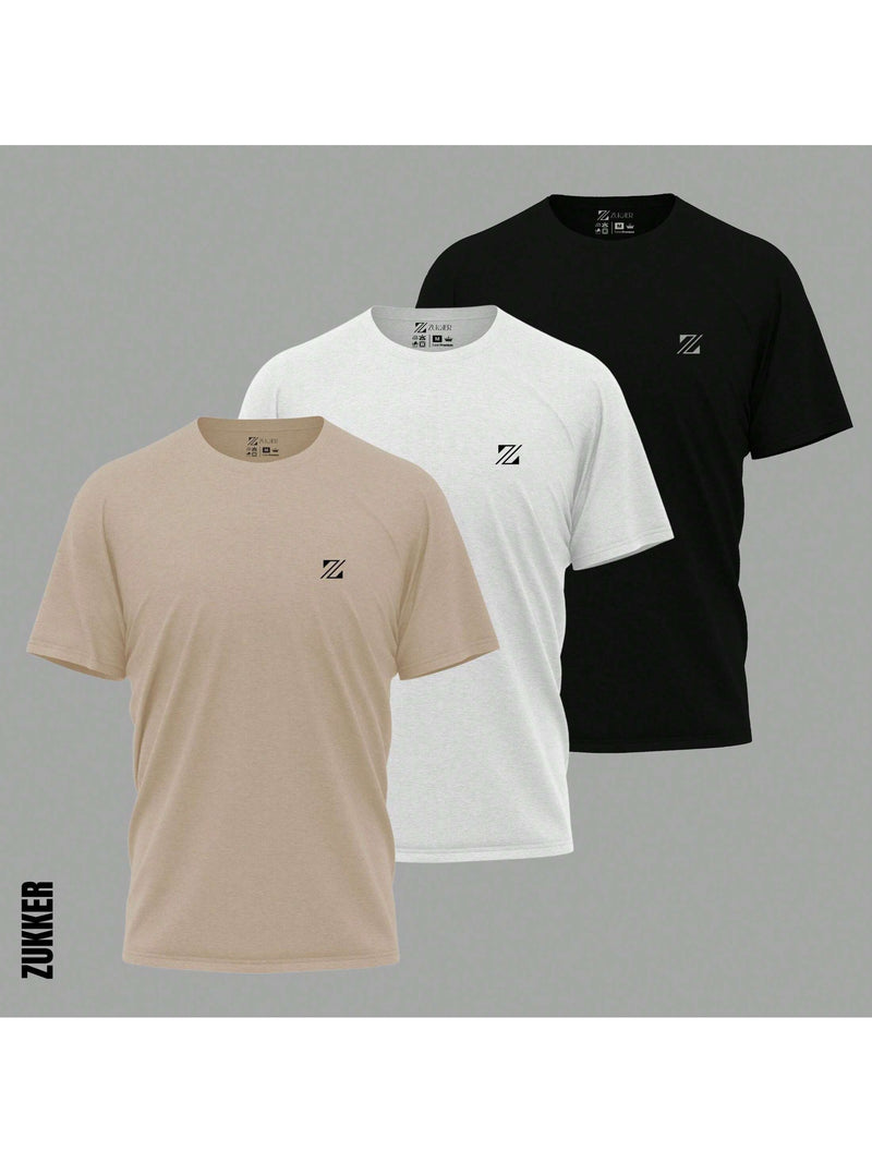 Kit 3 Camisetas 100% Algodão Fio 30.1 Camisa Blusa Básica Slim Fit Envio Imediato