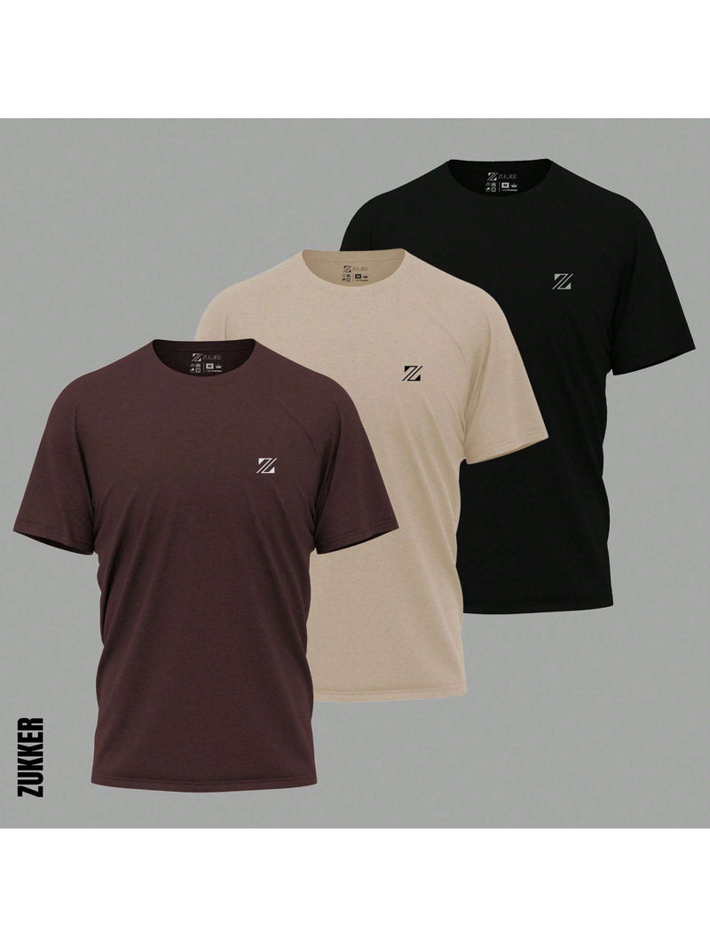 Kit 3 Camisetas 100% Algodão Fio 30.1 Camisa Blusa Básica Slim Fit Envio Imediato