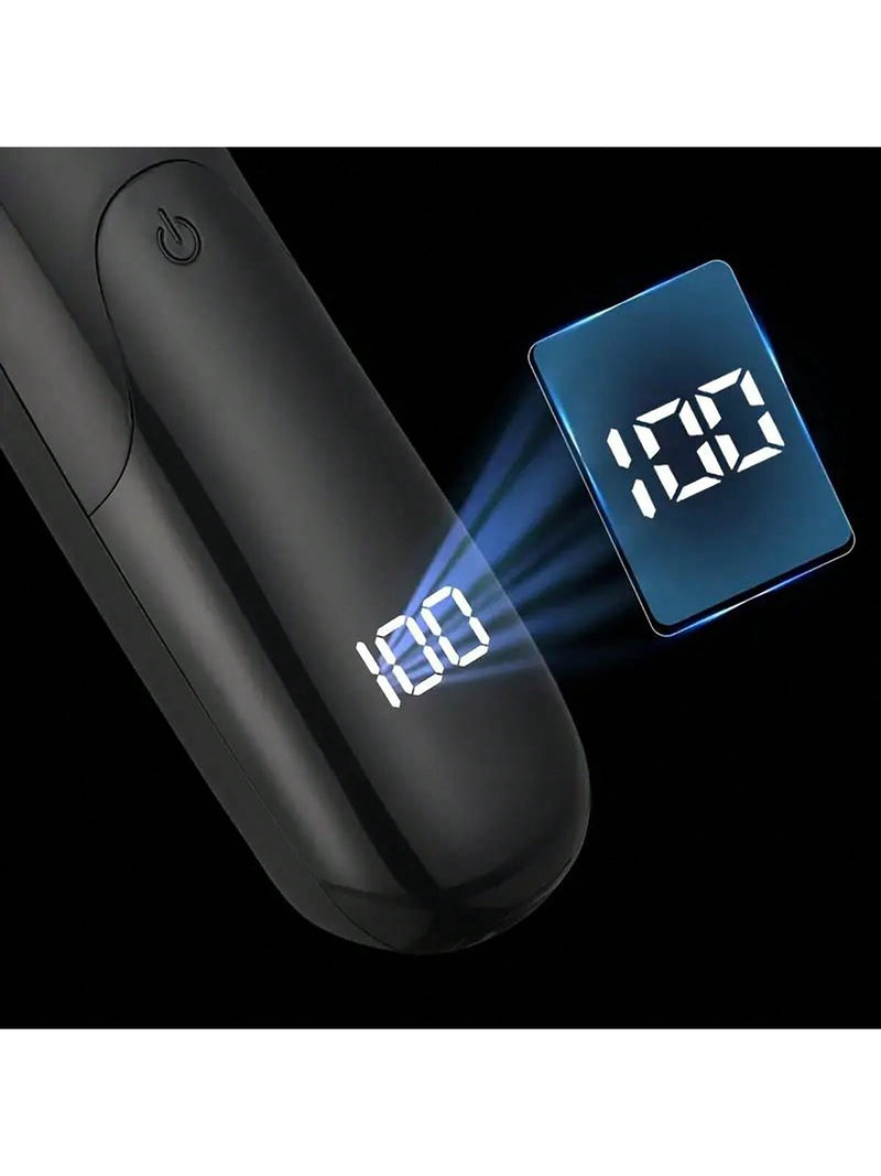 Aparador de Cabelo Corporal Elétrico Unissex, Kit de Grooming Recarregável e Sem Fio com Lâmina de Cerâmica, Visor LED, para Remoção de Cabelo de Homens e Mulheres, Grooming de Corpo Inteiro