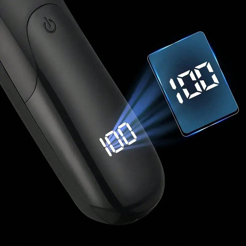 Aparador de Cabelo Corporal Elétrico Unissex, Kit de Grooming Recarregável e Sem Fio com Lâmina de Cerâmica, Visor LED, para Remoção de Cabelo de Homens e Mulheres, Grooming de Corpo Inteiro