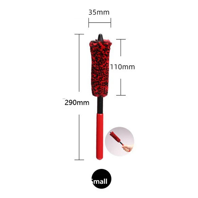 Escova de limpeza de rodas de liga macia, para automóveis