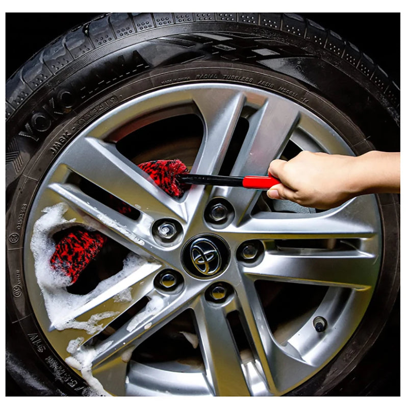 Escova de limpeza de rodas de liga macia, para automóveis