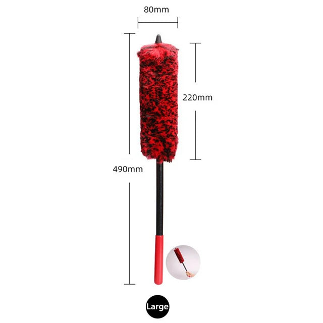 Escova de limpeza de rodas de liga macia, para automóveis