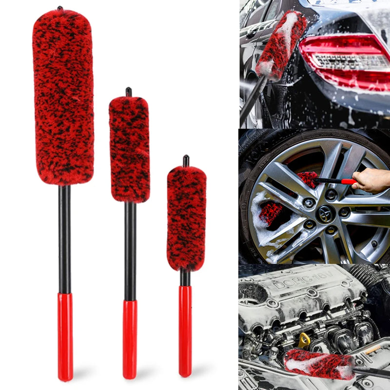 Escova de limpeza de rodas de liga macia, para automóveis