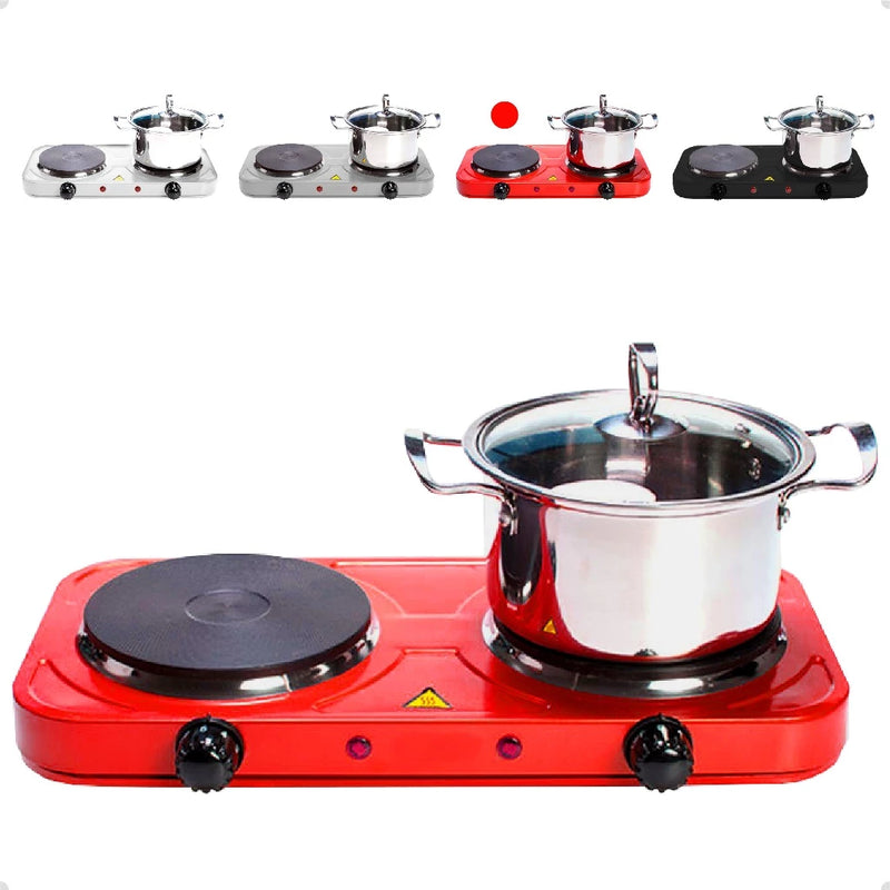Fogareiro De Indução Cooktop Fogão Portátil Elétrico 2 Bocas 2000w De Potencia Linha Premium