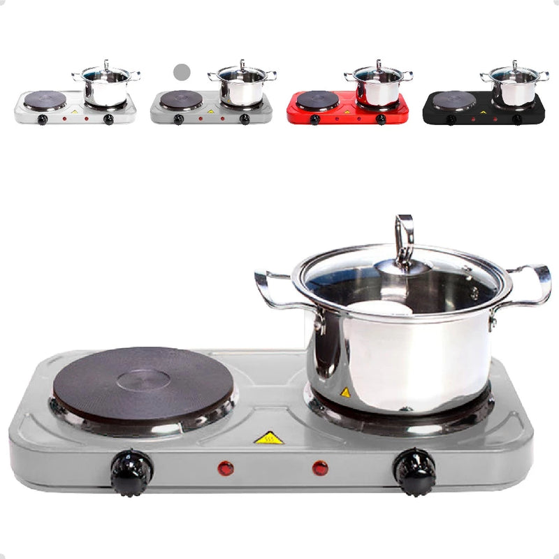 Fogareiro De Indução Cooktop Fogão Portátil Elétrico 2 Bocas 2000w De Potencia Linha Premium