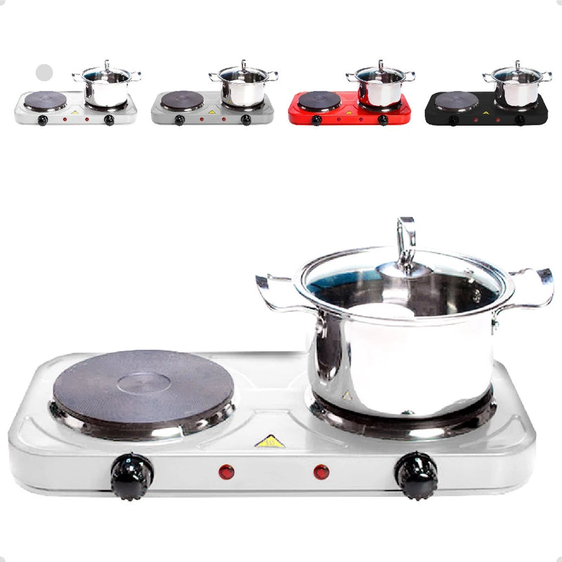 Fogareiro De Indução Cooktop Fogão Portátil Elétrico 2 Bocas 2000w De Potencia Linha Premium