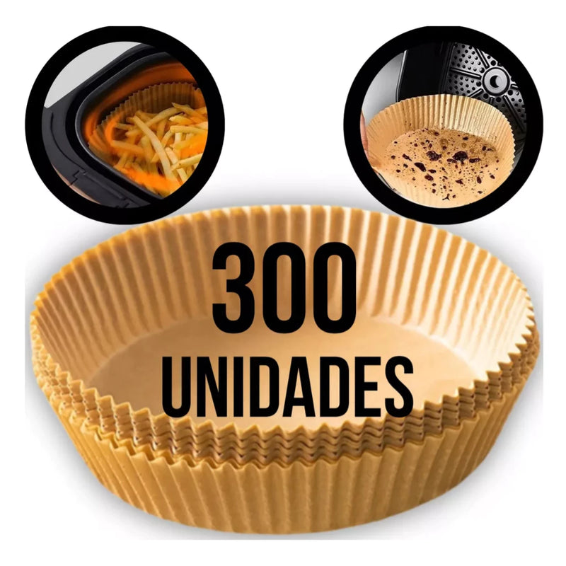 Forma De Airfryer Descartável Redondo Antiaderente Para Cozimento Papel Fritadeira Cozimento Protetor Forro Tapete 50,100,150,200,300 Unidades