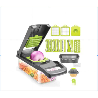 profissional cozinha sliceraço inox16em1fatiador cortador ralador de legumes verduras frutas coisas diferentes para casa