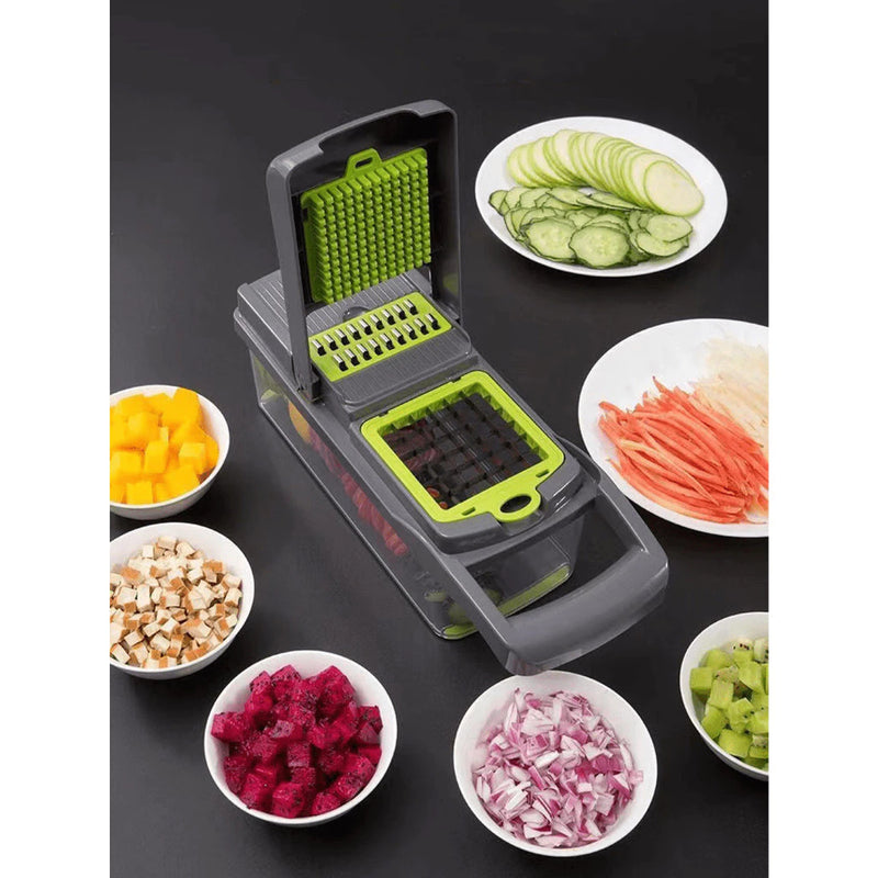 profissional cozinha sliceraço inox16em1fatiador cortador ralador de legumes verduras frutas coisas diferentes para casa