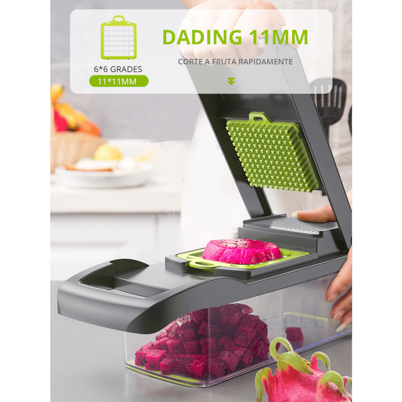 profissional cozinha sliceraço inox16em1fatiador cortador ralador de legumes verduras frutas coisas diferentes para casa