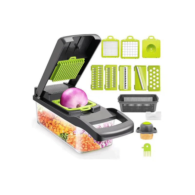profissional cozinha sliceraço inox16em1fatiador cortador ralador de legumes verduras frutas coisas diferentes para casa