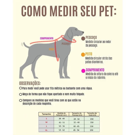 Coleira Peitoral coleira para cachorro com guia para pet pequenos e médios colete confortável